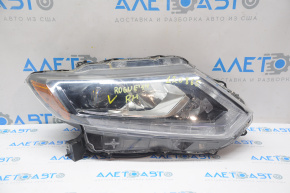 Фара передняя правая Nissan Rogue 14-16 голая LED неориг слом креп пробит корпус не раб LED