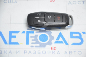 Ключ Ford Edge 15- smart 4 кнопки, облез хром