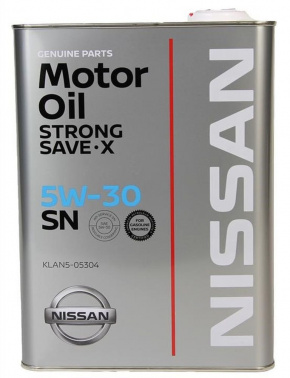 Масло моторное Nissan 5W-30 4л SN синтетик металл