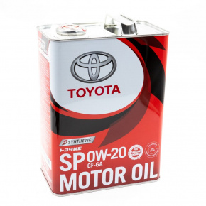 Масло моторное Toyota 0W-20 4л SP синтетик металл