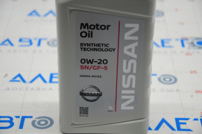 Масло моторное Nissan 0W-20 1л SN синтетик