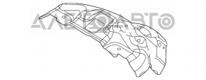 Защита выпускного коллектора Mazda6 09-13 2.5
