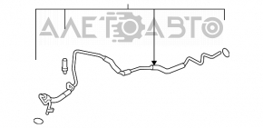 Трубка кондиционера (длинная, тонкая, железо) Mazda6 09-13 2.5