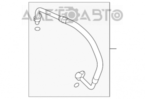 Шланг кондиционера (железо/резина) Mazda6 09-13 2.5