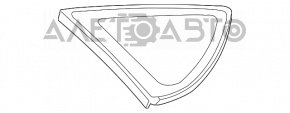 Форточка (глухое стекло) задняя правая Toyota Prius 20 04-09