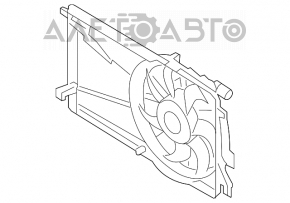 Крыльчатка вентилятора охлаждения Mazda3 2.3 03-08