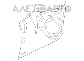Обшивка арки левая Mazda3 03-08