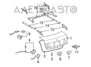 Амортизатор крышки багажника правый Lexus GS300 GS350 GS430 GS450h 05-11