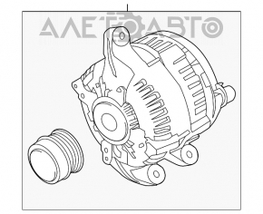 Генератор Ford Fusion mk5 13-20 2.0T 2.5