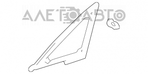 Форточка (глухое стекло) передняя правая Lexus RX300 98-03