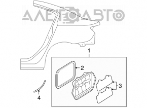 Щиток вентиляции левый Mazda3 03-08