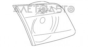 Фонарь внутренний (крышка багажника) правый Mazda3 03-08 HB рест царапины