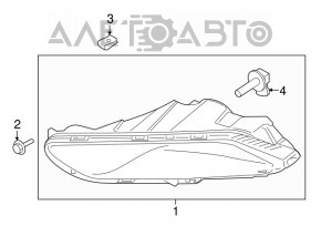 Противотуманная фара птф левая Ford Fusion mk5 17-18 галоген новый неоригинал