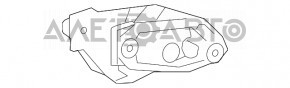 Кронштейн левой подушки двигателя GMC Terrain 10-17 2.4 FWD
